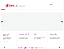 Tablet Screenshot of hunters1.com